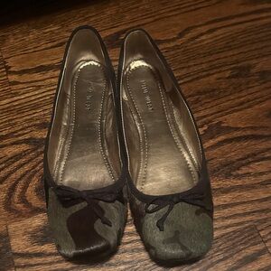 Nine West Camouflage Flats with Bow